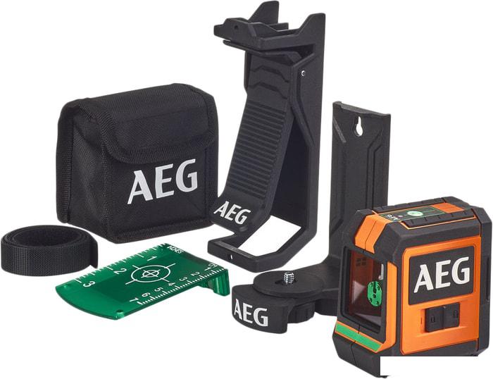 Лазерный нивелир AEG Powertools CLG220-K 4935472254 (с магнитным и потолочным кронштейнами)- фото