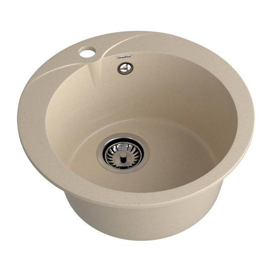 Кухонная мойка GranFest Rondo GF-R480 (кашемир)- фото2