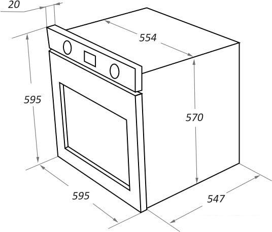 Духовой шкаф MAUNFELD EOEF.766B2- фото2
