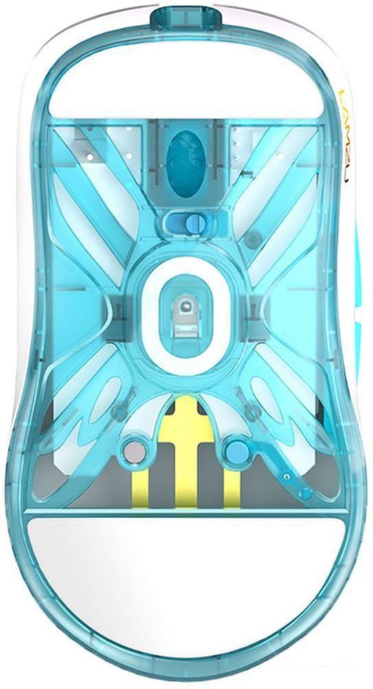Игровая мышь Lamzu Atlantis Mini Pro (белый/голубой)- фото2