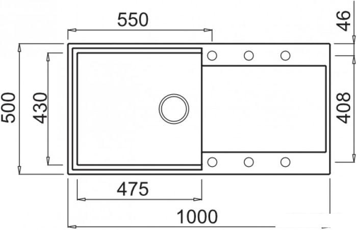 Кухонная мойка Elleci Easy 480 Bianco Antico 62- фото2