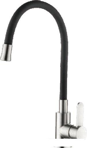 Смеситель Ledeme L74004-2 (сатин/черный)- фото