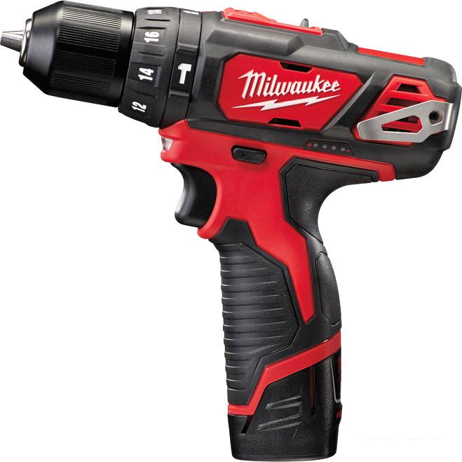 Ударная дрель-шуруповерт Milwaukee M12 BPD-202C 4933441940 (с 2-мя АКБ, кейс)- фото