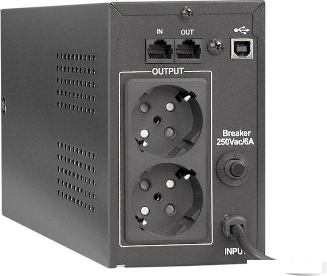 Источник бесперебойного питания ExeGate Power Smart ULB-850.LCD.AVR.EURO.RJ.USB- фото2