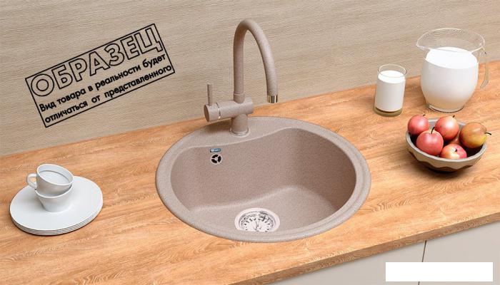 Кухонная мойка Ulgran U-601 (344 ультра-черный)- фото2