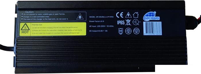 Зарядное устройство Energy Research 36V 8A IP65 Lithium-LiFePO4 Charger