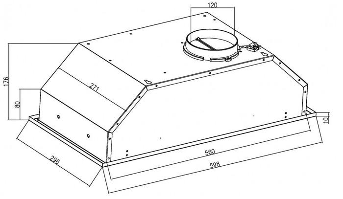 Кухонная вытяжка Schtoff Quattroporte 60 (нержавеющая сталь)- фото3