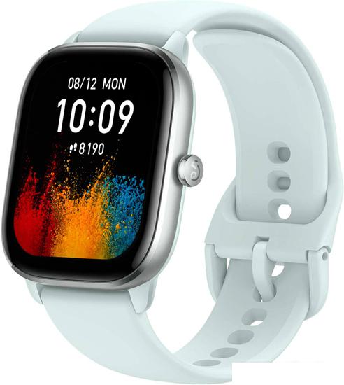 Умные часы Amazfit GTS 4 Mini (мятно-голубой)- фото