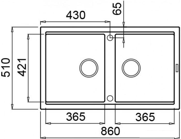 Кухонная мойка Elleci Best 450 Light Grey K97- фото2