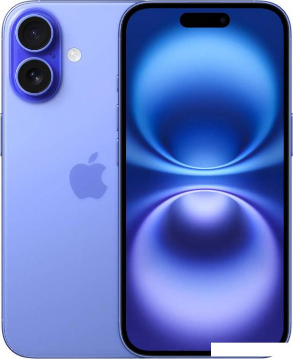 Смартфон Apple iPhone 16 128GB (ультрамарин)- фото