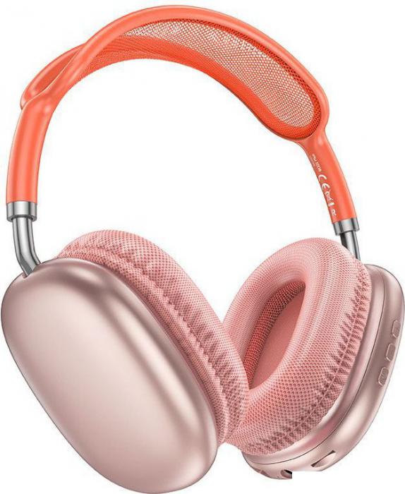 Наушники Borofone BO22 Plus (розовый)- фото