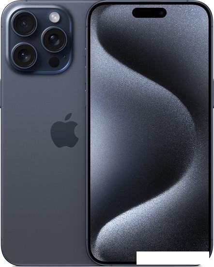 Смартфон Apple iPhone 15 Pro Max 512GB (синий титан)- фото