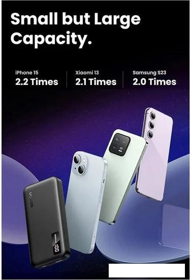 Внешний аккумулятор Ugreen PB311 10000mAh (черный)- фото2