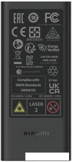 Лазерный дальномер Xiaomi Smart Laser Measure MJJGCJYD001QW- фото3