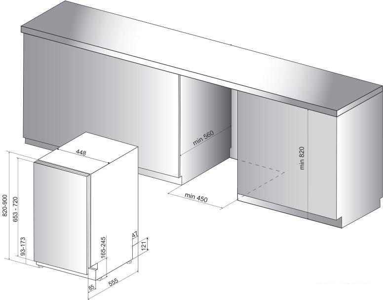 Посудомоечная машина Whirlpool WSIP 4O33 PFE- фото2