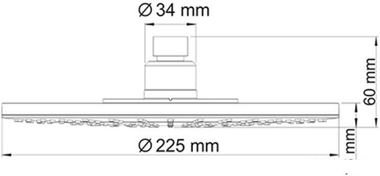 Верхний душ Wasserkraft A067- фото3