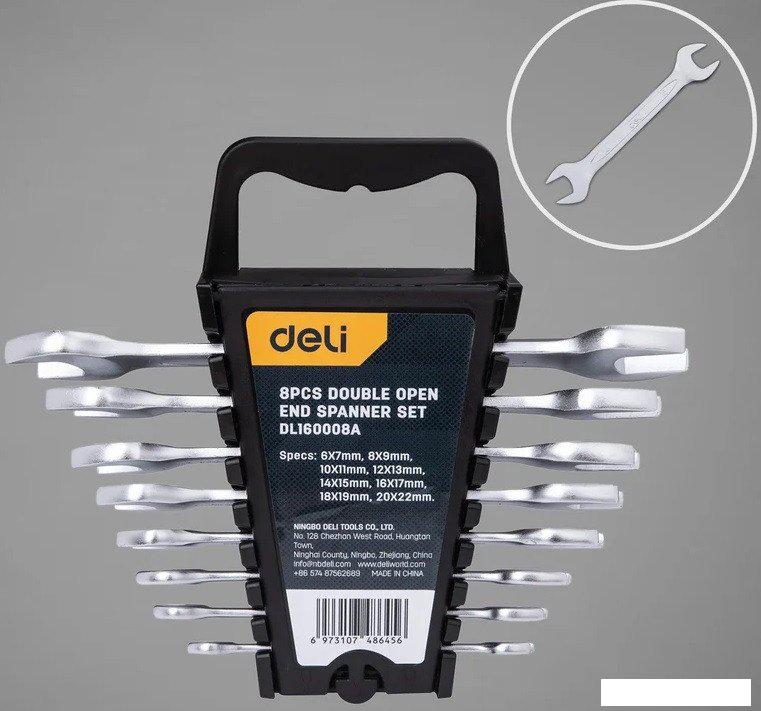 Набор ключей Deli DL160008A (8 предметов)- фото