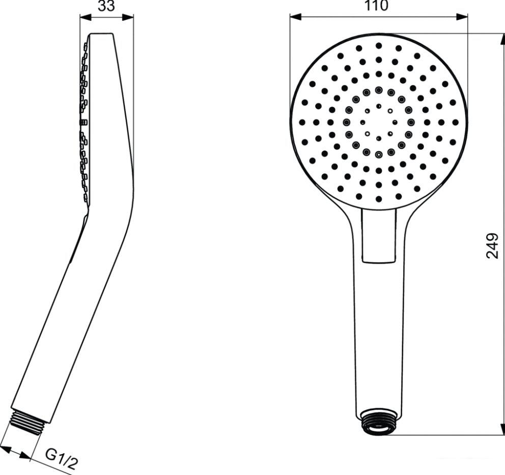 Душевая лейка Ideal Standard IdealRain Evo B2231- фото2