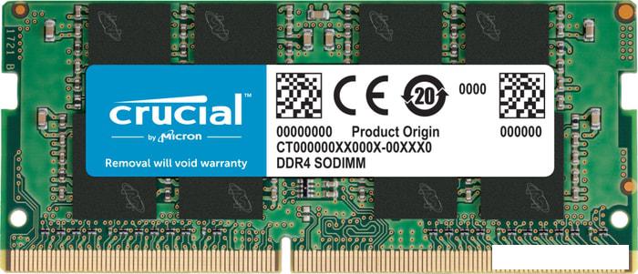 Оперативная память Crucial 8GB DDR4 SODIMM PC4-25600 CT8G4SFRA32A- фото