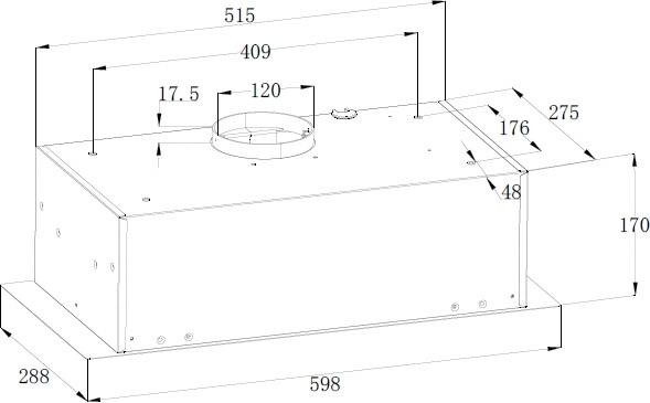 Кухонная вытяжка ZorG Basta 750 60 M (черный)- фото2