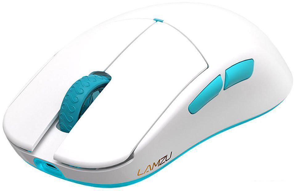 Игровая мышь Lamzu Atlantis Mini Pro (белый/голубой)- фото4