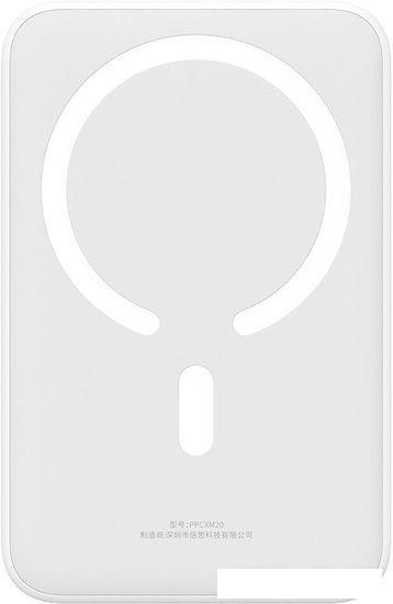 Внешний аккумулятор Baseus Magnetic Mini Wireless Fast Charge Power Bank 20W 20000mAh (белый)- фото3
