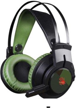 Наушники с микрофоном A4Tech Bloody J450 (черный/зеленый)- фото3