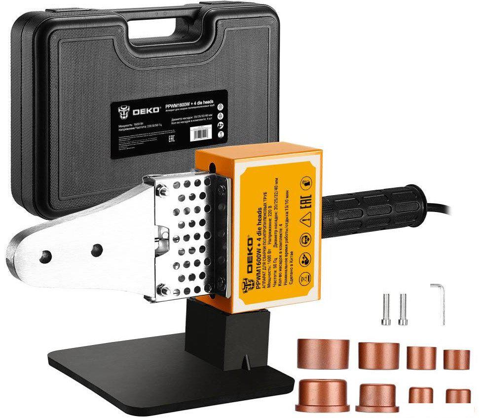 Аппарат для сварки труб Deko PPWM1600W 085-3012 (кейс)