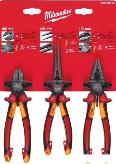 Набор пассатижей Milwaukee 4932464575 (3 предмета)- фото