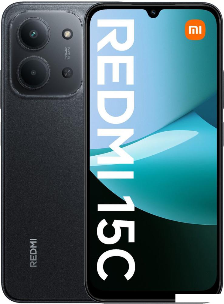 Телефон Xiaomi Redmi 15C 4G 8GB/256GB европейская версия (черный)