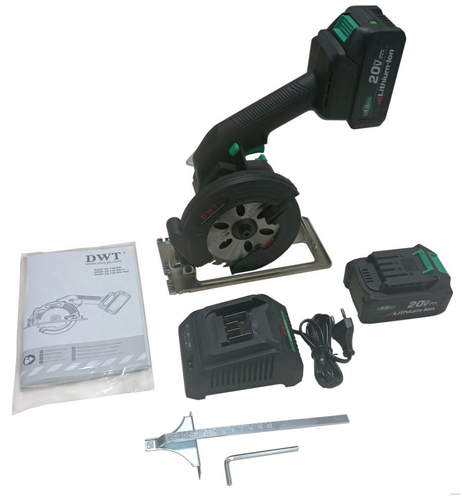 Дисковая (циркулярная) пила DWT AHKP-20-140 DN-4C2 (с 2-мя АКБ)- фото3