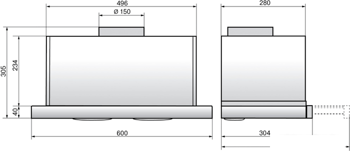 Кухонная вытяжка Elikor Интегра S2 60Н-700-В2Д (нержавеющая сталь)- фото2