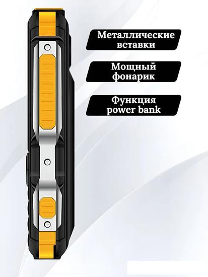 Кнопочный телефон Olmio X04 (черный/оранжевый)- фото4