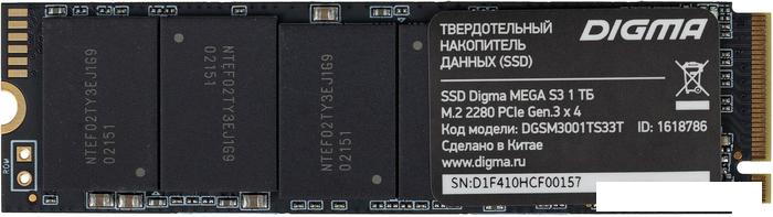 SSD Digma Mega S3 1TB DGSM3001TS33T