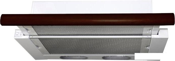 Кухонная вытяжка Elikor Интегра 50П-400-В2Л (белый/дуб венге)