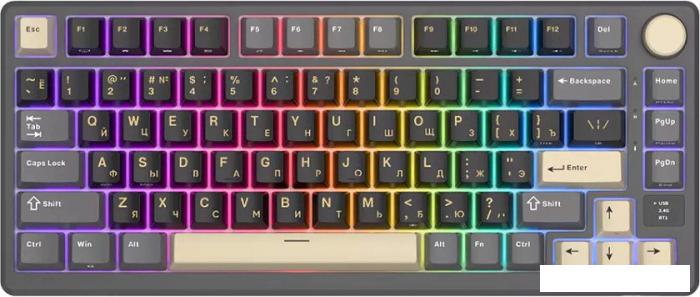Клавиатура Royal Kludge RK-M75 RGB Phantom (RK Brown)- фото
