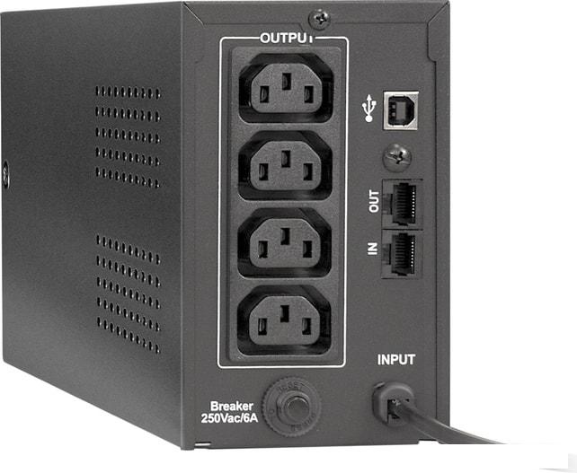 Источник бесперебойного питания ExeGate Power Smart ULB-600.LCD.AVR.C13.RJ.USB- фото2