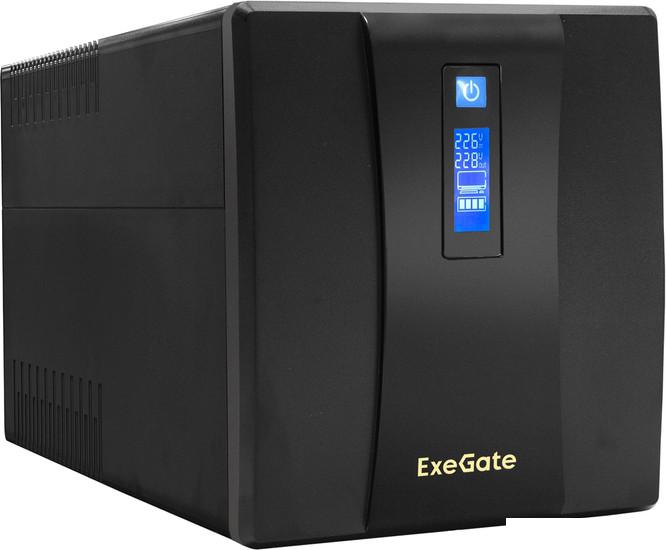Источник бесперебойного питания ExeGate SpecialPro Smart LLB-1200.LCD.AVR.4SH.USB EP285494RUS- фото