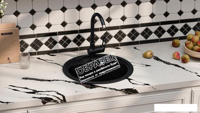 Кухонная мойка Ulgran U-700 (344 ультра-черный)- фото2