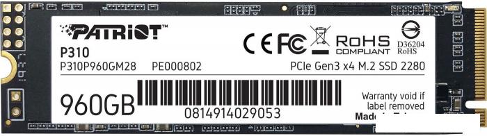 SSD Patriot P310 960GB P310P960GM28