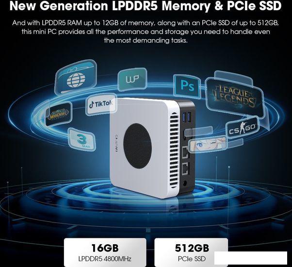 Компактный компьютер Chuwi Larkbox X Intel N100 12+512- фото4