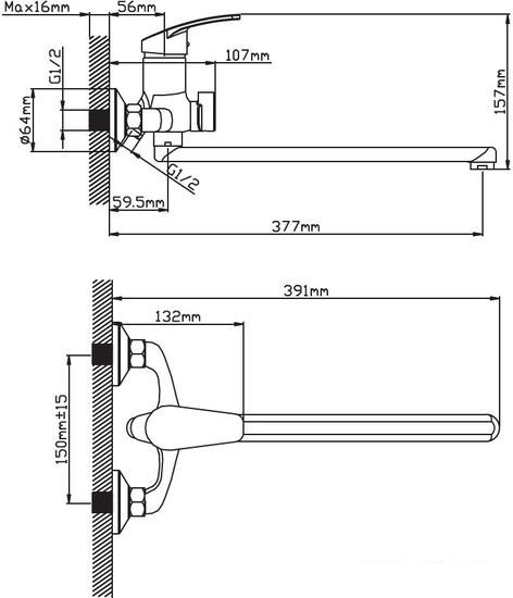 Смеситель Cronwil CP036-22- фото2