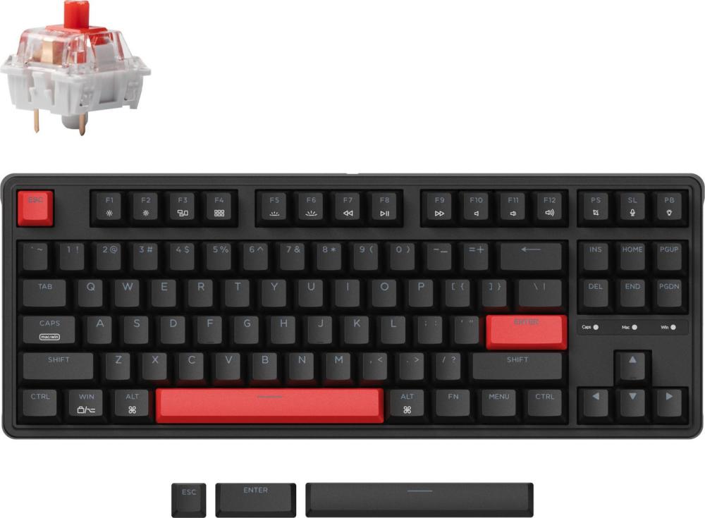 Клавиатура Keychron C3 Pro RGB C3P-H1-RU (Gateron G Pro Red)- фото2
