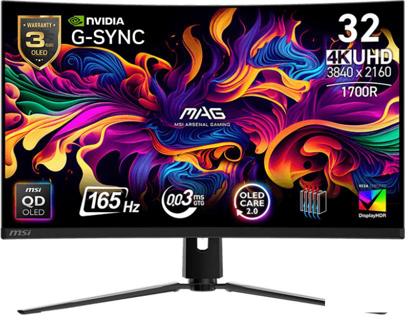 Игровой монитор MSI MAG 321CUP QD-OLED- фото