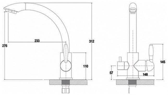Смеситель G.Lauf GOP18-A093KB- фото2