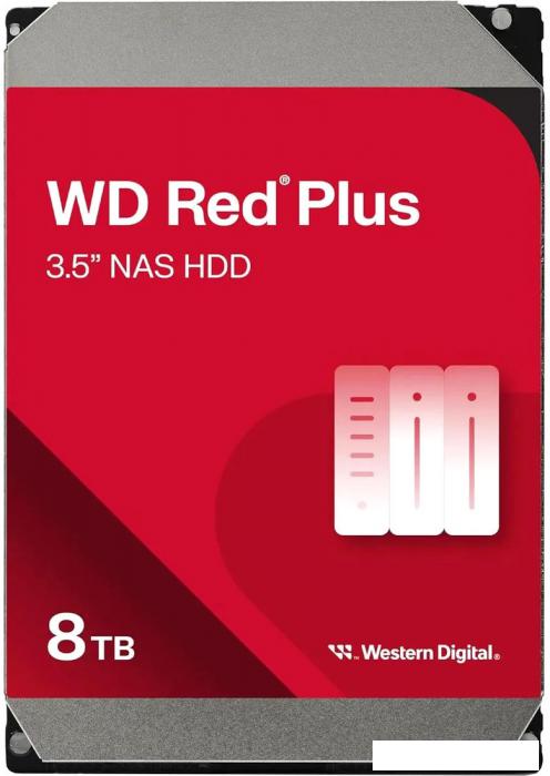 Жесткий диск WD Red Plus 8TB WD80EFPX- фото
