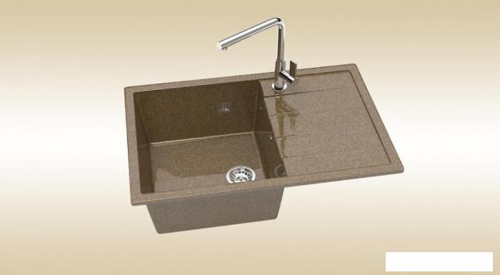 Кухонная мойка Berge BR-7603 (терракот матовый)- фото2