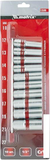 Набор головок слесарных Matrix 13590 (10 предметов)- фото4