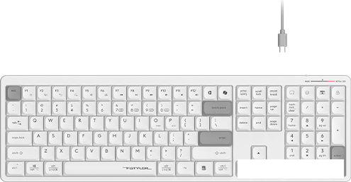 Клавиатура A4Tech Fstyler FBX55C (белый)