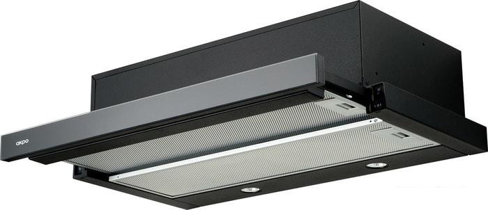 Кухонная вытяжка Akpo Light eco glass twin 50 WK-7 (черный)- фото